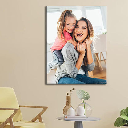Laoife Custom Canvas Prints with Your Photos 18"x24", Custom Canvas Photo Prints, Personalized Canvas Wall Art for Office Home Bedroom Living Room Wall Decor
