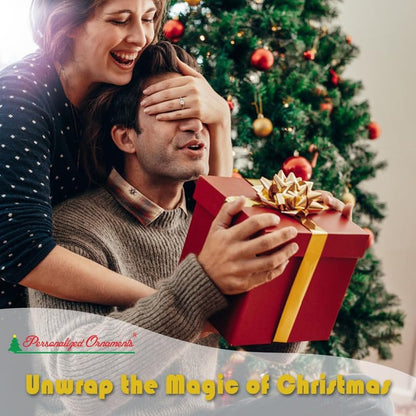 Personalized Bear Family Christmas Ornament 2024, Family of 6 Bear with Gift Box Ornaments for Christmas Tree, Personalized Bear Christmas Ornament, Unique Handmade Teddy Bear Christmas Ornament