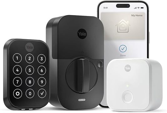 Yale Assure Lock 2 Plus Deadbolt with Wi-Fi Connect, Black Suede, for Vacation Rental Hosts, YRD450-N-CB1-BSP