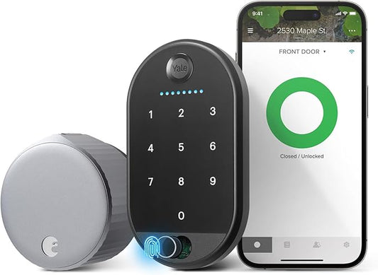Yale August Wi-Fi Smart Lock with Keypad Touch in Silver