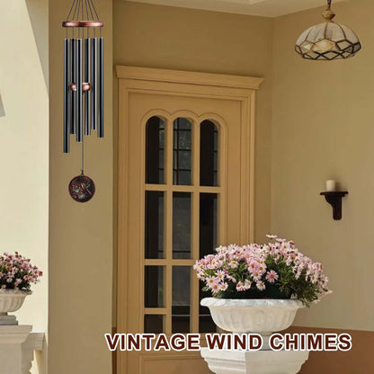 Wind Chimes for Outside, Hummingbird Deep Tone Vintage Wind Chime Outdoor Clearance, Sympathy/Memorial/Festivals/Birthday Gift for Mom Dad Grandma, Home Garden Patio Decor (32" Hummingbird)