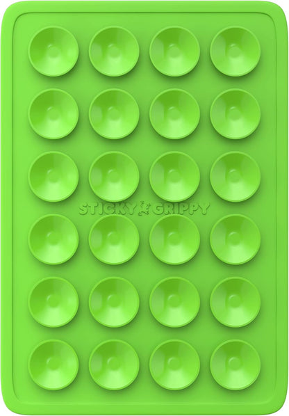 Suction Phone Case Mount, Sillicon Adhesive Phone Accessory for iPhone and Android, Hands-Free Fidget Toy Mirror Shower Phone Holder, Tiktok Videos and Selfies (Green)