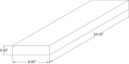 joelsantiques 24 Inch Wooden Floating Shelves for Wall - 24x8x2 in - Made of Natural Wood - Heavy Duty Rustic Wall Shelves for Bedroom - Perfect for Living Room, Kitchen - Mocha