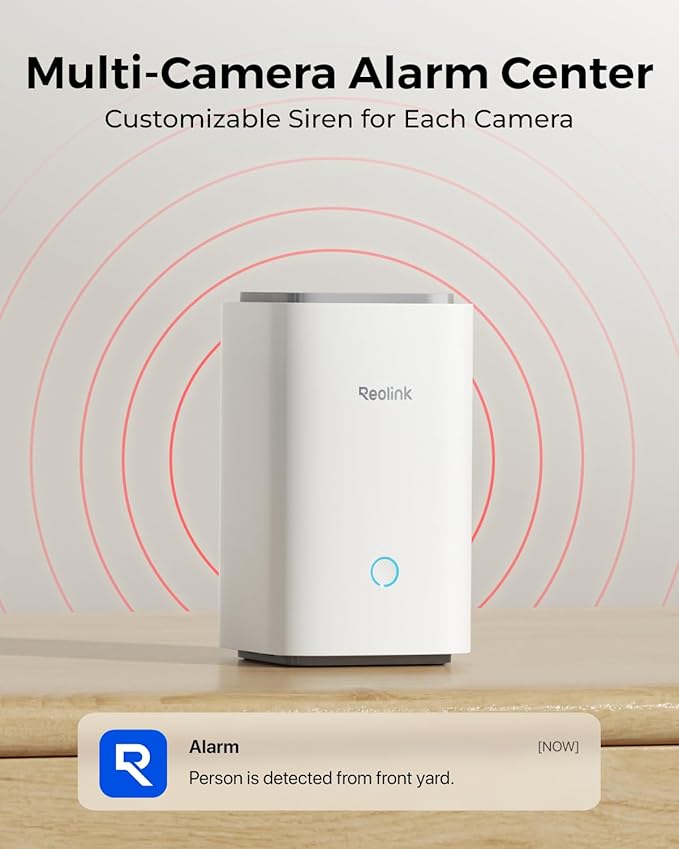 REOLINK Home Hub Centralized Control for up to 8 REOLINK Battery/WiFi Security Cameras, Encryption Privacy, 2.4/5GHz WiFi, No Monthly Fee, 64GB SD Card Installed, No Third-Party Support