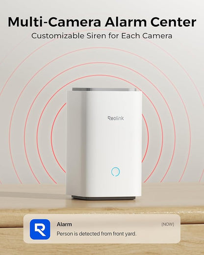REOLINK Home Hub Centralized Control for up to 8 REOLINK Battery/WiFi Security Cameras, Encryption Privacy, 2.4/5GHz WiFi, No Monthly Fee, 64GB SD Card Installed, No Third-Party Support