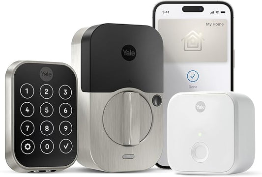 Yale Assure Lock 2 Plus Deadbolt with Wi-Fi Connect, Satin Nickel, for Vacation Rental Hosts, YRD450-N-CB1-619