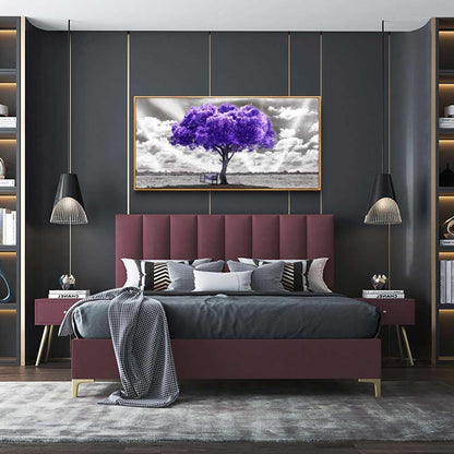 Hyidecorart Large Size Wall Decor - Wood Framed Canvas Art for Living Room, Bedroom & Office - Abstract Black & White Wall Painting - 24" x 48" Ready to Hang
