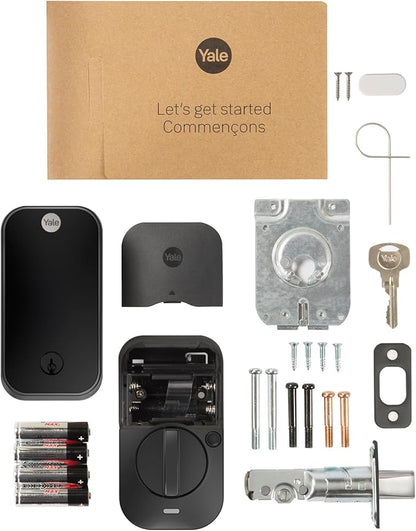 Yale Assure Lock 2 – Black Smart Lock for Front Door with Keypad and Adjustable Entry Codes (No Wi-Fi) and Deadbolt – Secure Keyless Entry Door Lock, YRD420-BLE-BSP
