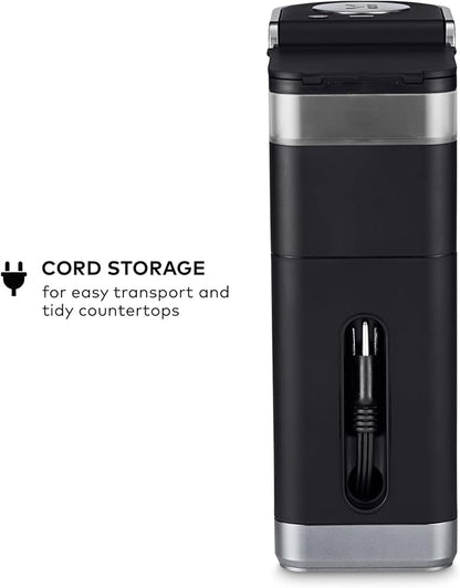 Keurig K-Mini Plus Single Serve K-Cup Pod Coffee Maker, with 6 to 12oz Brew Size, Stores up to 9 K-Cup Pods, Travel Mug Friendly, Matte Black