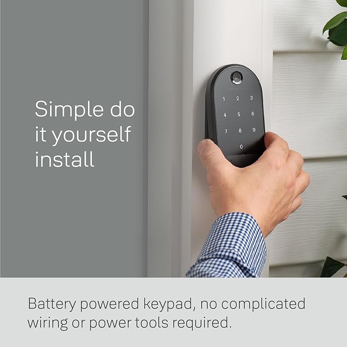Yale Keypad - Smart Bluetooth Keypad for Yale Approach, Wi-Fi Lock, Smart Locks for Easy Pin Code Entry and One-Touch Locking
