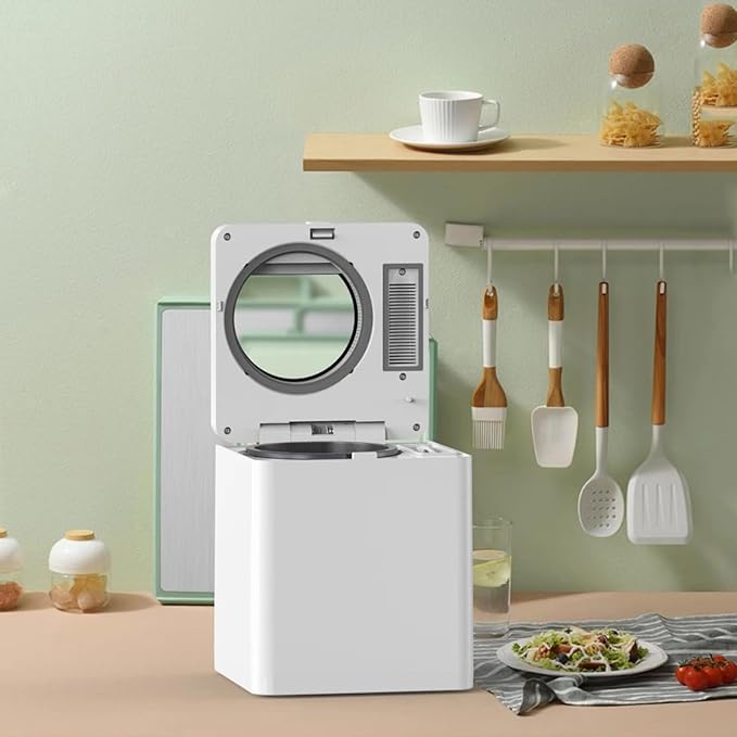 Kitchen Composter 2.5l, Smart Electric Composter for Kitchen, Compost Machine for Countertop, Skylights Always View, Low Speed Grinding, Turn Food Waste Into Fertilizer