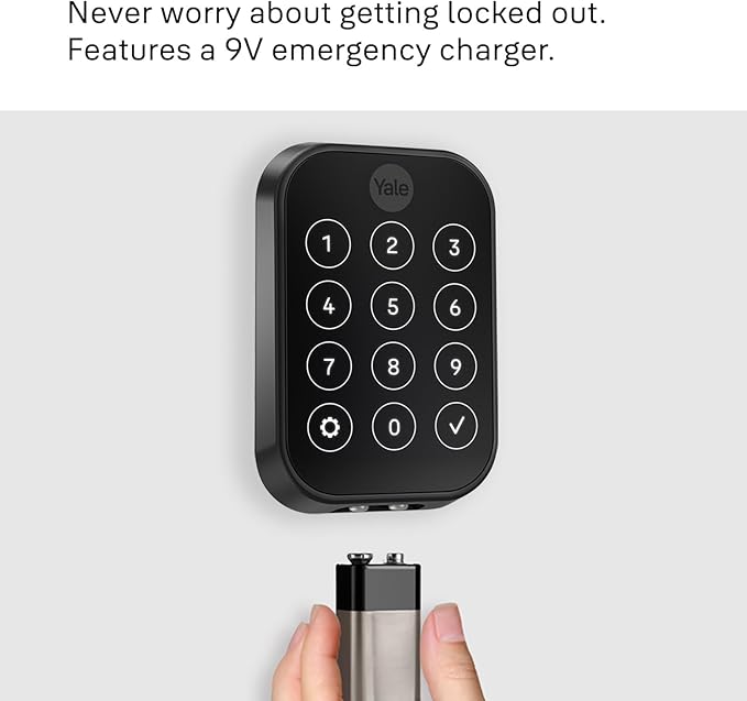 Yale Assure Lock 2 Plus Deadbolt with Wi-Fi Connect, Satin Nickel, for Vacation Rental Hosts, YRD450-N-CB1-619