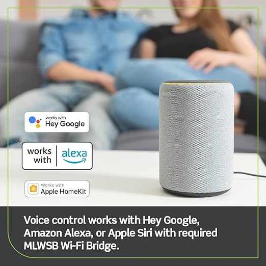 Leviton No-Neutral Decora Smart Dimmer Switch, Requires MLWSB Wi-Fi Bridge to Work with My Leviton, Alexa, Google Assistant, Apple Home/Siri & Wired or Wire-Free 3-Way, DN6HD-1RW, White