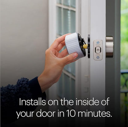 August Home, Silver Wi-Fi Connected Smart Keyless Entry Door Lock, Electronic Door Lock Fits Your Existing Deadbolt in Minutes, ‎ ‎AUG-SL05-M01-S01