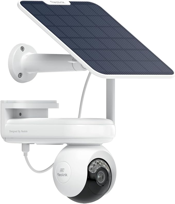 REOLINK Altas PT Ultra - 4K Security Camera Outdoor, 500 Days Battery Life, ColorX Night Vision Solar Camera Outdoor Wireless, 360° Pan Tilt Auto Tracking, Dual-Band Wi-Fi 6, Smart Detection