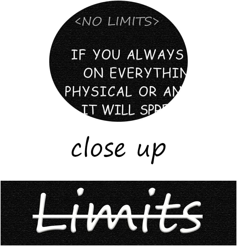 Motivational Wall Art ‘There are no limits’ from Bruce Lee's Printed Modern Artwork Inspirational Quotes Poster Canvas for Office living room Bedroom Home Decor Framed Ready to Hang[30" W X 40" H]