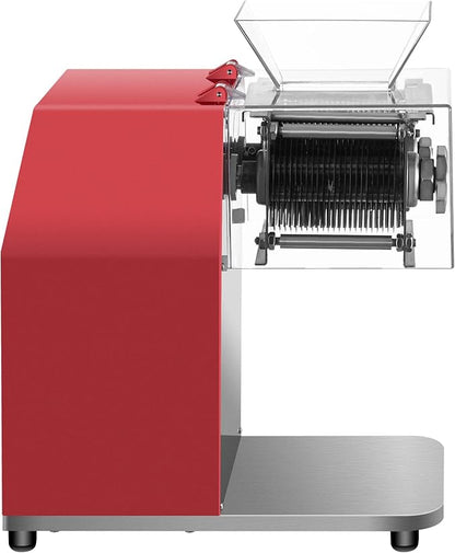 VEVOR Commercial Meat Cutting Machine, 551 Lbs/H 850W Meat Shredding Machine, 3.5mm Blade Electric Meat Cutter, Stainless Steel Restaurant Food Cutter, for Kitchen Supermarket Lamb Beef Chicken, Red
