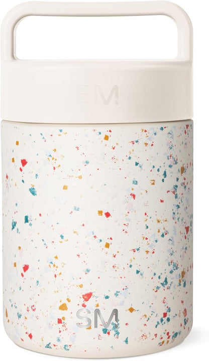 Simple Modern Food Jar for Hot Food | Reusable Stainless Steel Vacuum Insulated Leak Proof Lunch Storage for Smoothie Bowl, Soup, Oatmeal | Provision Collection | 12oz | Cream Terrazzo