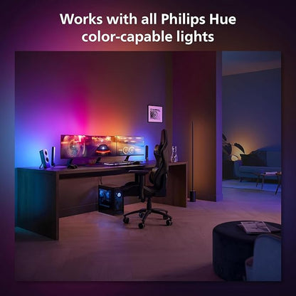 Philips Hue 24-27" PC Triple-Monitor Smart LED Light Strip - White and Color Ambiance - Requires Hue Bridge - 1-Pack - Control with Hue App - Works with Alexa, Google Assistant and Apple HomeKit