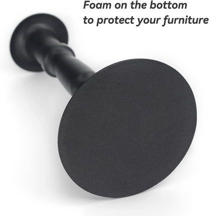 Matte Black Skinny Taper Candle Holder - Iron Slim Candle Stand for 7/8" Candles, Elegant Table Centerpiece for Home Decor and Farmhouse Table - 7"