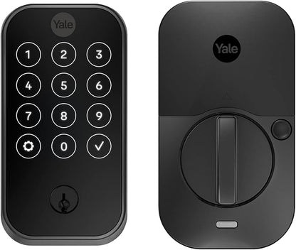 Yale Assure Lock 2 – Black Smart Lock for Front Door with Keypad and Adjustable Entry Codes (No Wi-Fi) and Deadbolt – Secure Keyless Entry Door Lock, YRD420-BLE-BSP