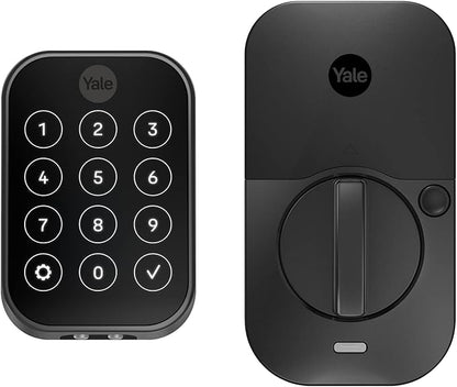 Yale Home Assure Lock 2 Deadbolt, Black Suede Keyless Entry Door Lock with Digital Touchscreen Keypad and Bluetooth Connectivity (No Wi-Fi), ‎YRD450-BLE-BSP
