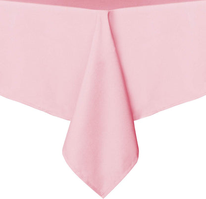 sancua Rectangle Tablecloth - 54 x 120 Inch - Stain and Wrinkle Resistant Washable Polyester Table Cloth, Decorative Fabric Table Cover for Dining Tables, Buffet Parties and Camping, Pink