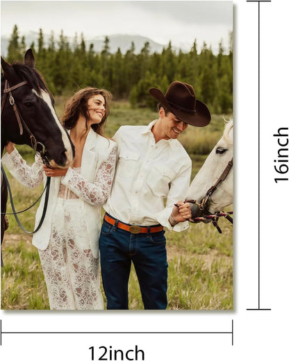 Canvas Prints With Your Photos, Custom Poster On Canvas (Unframed 12x16) Transform Your Photos Into Stunning Framed Wall Art Digitally Printed Photo To Canvas Ideal For Home Decor Gifts Keepsakes