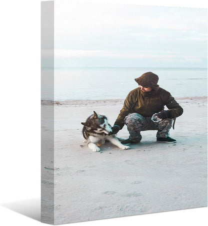 Laoife Custom Canvas Prints with Your Photos 28"x40", Canvas Photo Prints Custom, Personalized Canvas Wall Art for Office Home Bedroom Living Room Wall Decor, Gift for Father's Day Birthday Wedding