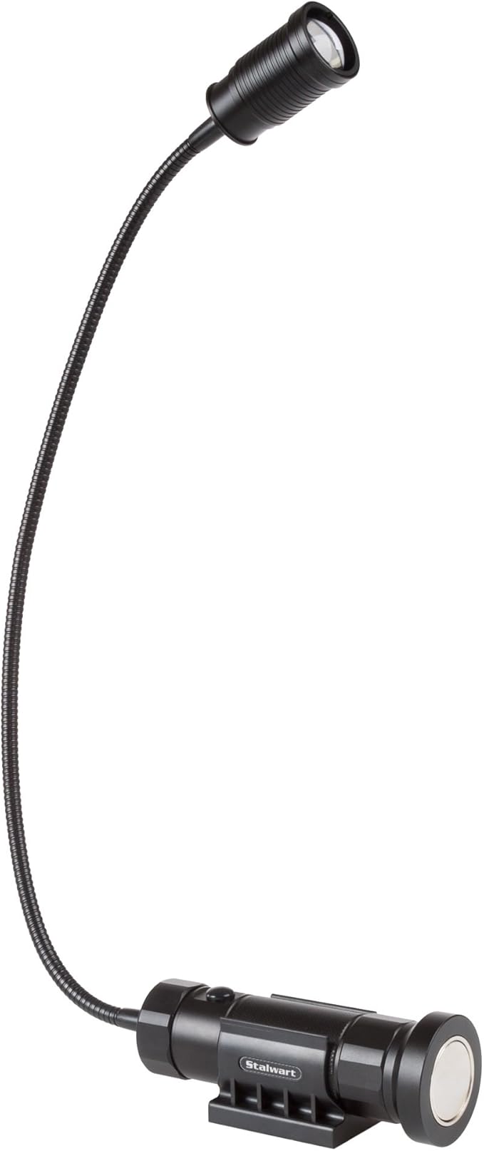 Stalwart CREE LED Work Light - 550 Lumen Magnetic Light Lamp with Flexible Gooseneck - Portable LED Lamp for Sewing, Crafting, or Workbench (Black)