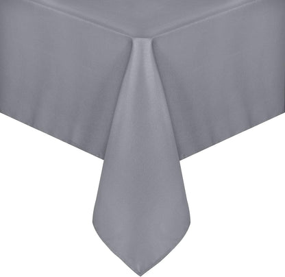 sancua Rectangle Tablecloth - 54 x 120 Inch - Water Resistant Spill Proof Washable Polyester Table Cloth, Decorative Fabric Table Cover for Dining Tables, Buffet Parties and Camping, Light Grey