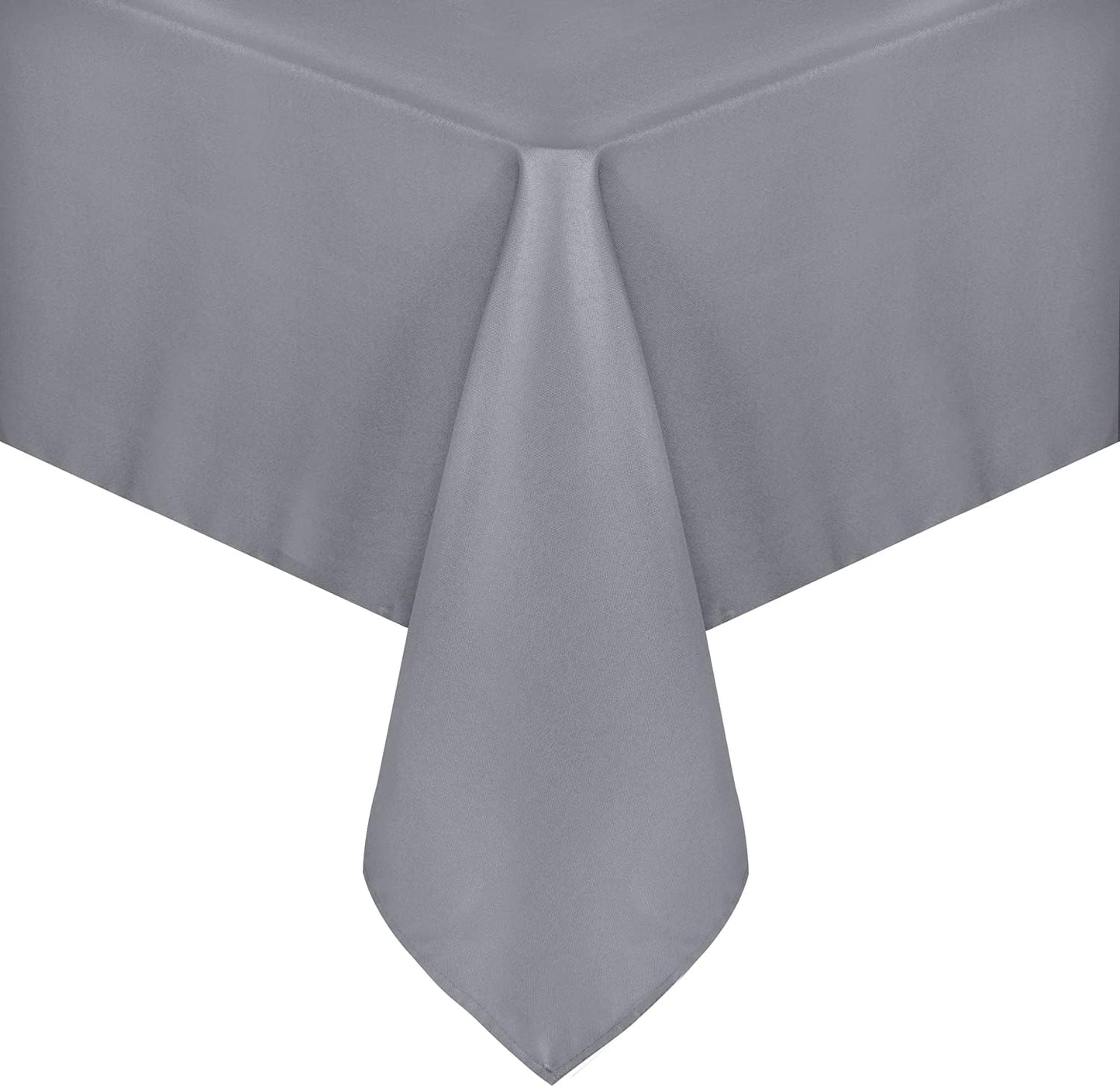 sancua Rectangle Tablecloth - 54 x 78 Inch - Stain and Wrinkle Resistant Washable Polyester Table Cloth, Decorative Fabric Table Cover for Dining Tables, Buffet Parties and Camping, Light Grey