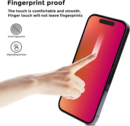 For iPhone 15 pro max privacy screen protector - anti-blue light, anti-glare, anti-spy gradient color privacy screen protector film