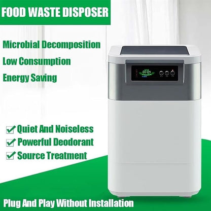 Smart Waste Kitchen Composter, Electric Kitchen Composter, 3L Home and Kitchen Composting Bin, Countertop Automatic Food Waste Cycler, Turn Garbage to Compost with Single Button(Red)
