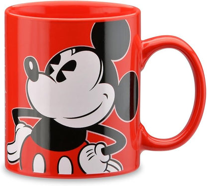 Disney Mickey Mouse 1-Cup Coffee Maker with 12 oz Mug by Select Brands - Kitchen Appliance for Drip Coffee - Home Appliance with Mickey Mouse Mug & Removable Drip Tray - Removable Filter Basket