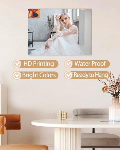 AbcCustomize Custom Canvas Prints,Transform Your Memories into Beautiful Art with Personalized Photo on Canvas,Personalized Canvas Wall Art for Home Decor, Gifts, and Keepsakes