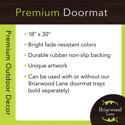 Briarwood Lane Haunted House Party Halloween Doormat