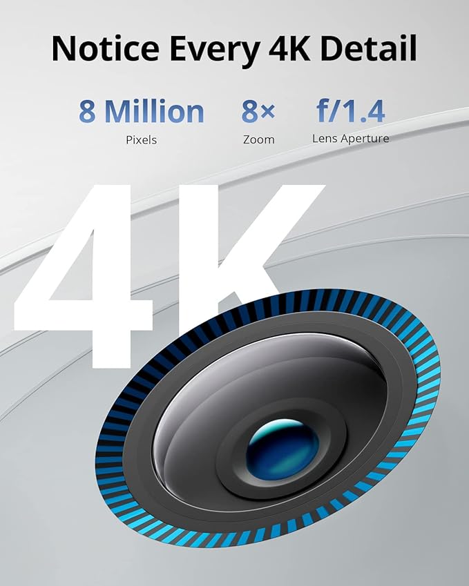 eufy Security eufyCam S330 (eufyCam 3) Add-on Camera, Security Camera Outdoor Wireless, 4K with Integrated Solar Panel, Face Recognition AI, Expandable Local Storage, Spotlight, No Monthly Fee