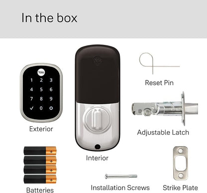 Yale Security Keyless Entry Touchscreen Deadbolt - Unlock Using Your Entry Code - No app or connectivity - Satin Nickel
