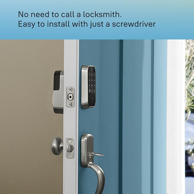 Yale Assure Lock 2 Deadbolt, Satin Nickel Electronic Touchscreen Entry Door Lock with Z-Wave and Back-Up Key, YRD420-ZW2-619