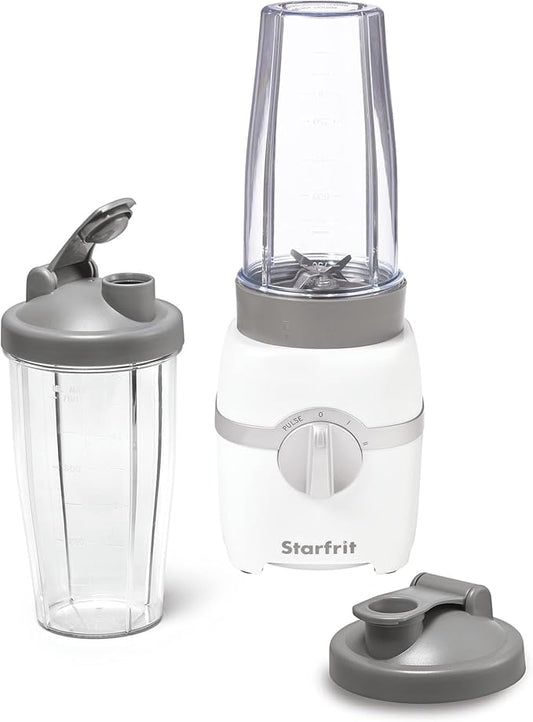 Starfrit Personal Blender - Two 828ml Cups - High, Low & Pulse Modes - 300W - White