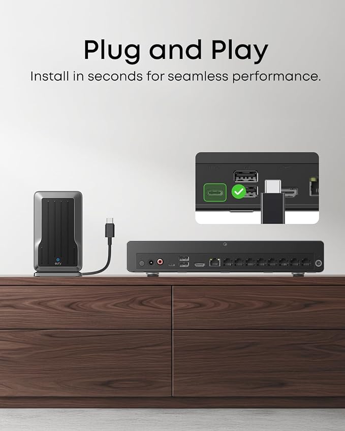 eufy Wi-Fi Module, Exclusive for eufy PoE NVR System, Supports Up to 16 eufy Wi-Fi Cameras, Video Doorbells and 32 eufy Sensors, Unified Security Integration, Refer to Compatibility List Below