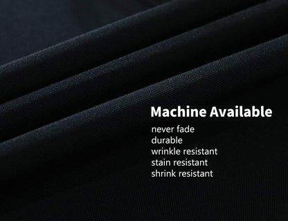 Surmente Square Tablecloth for Square or Round Tables 100% Polyester 85x85 Inch Table Cloth for Weddings, Banquets, or Restaurants (Black)