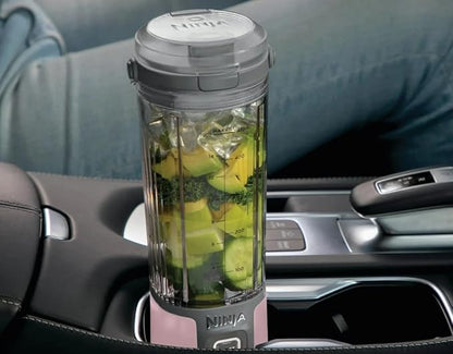 Ninja Blast Portable Blender with Detachable Cable USB Type-C 16 oz (473 ml) Pastel Pink BC100PK (Renewed)