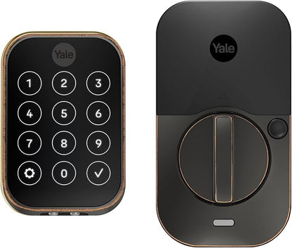 Yale Assure Lock 2 Deadbolt, Oil Rubbed Bronze Smart Keyless Entry Door Lock with with Z-Wave Connected Keypad for Code Entry, YRD450-ZW2-0BP