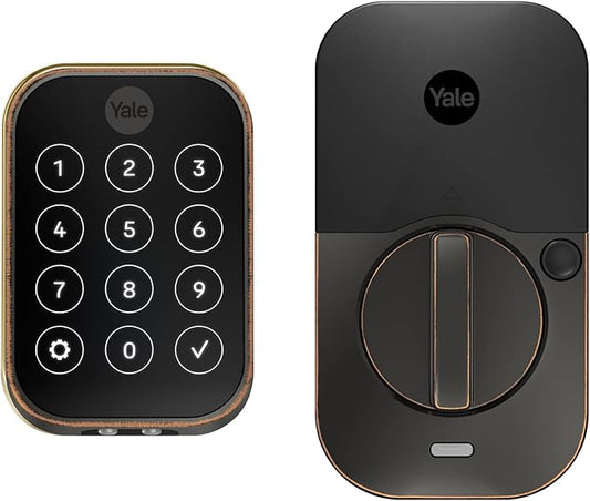 Yale Assure Lock 2 Deadbolt, Oil Rubbed Bronze Smart Keyless Entry Door Lock with with Z-Wave Connected Keypad for Code Entry, YRD450-ZW2-0BP