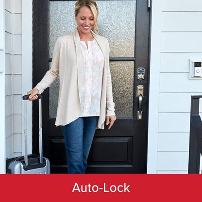 Kwikset 99420-002 Aura Bluetooth Programmable Keypad Door Lock Deadbolt Featuring SmartKey Security, Venetian Bronze