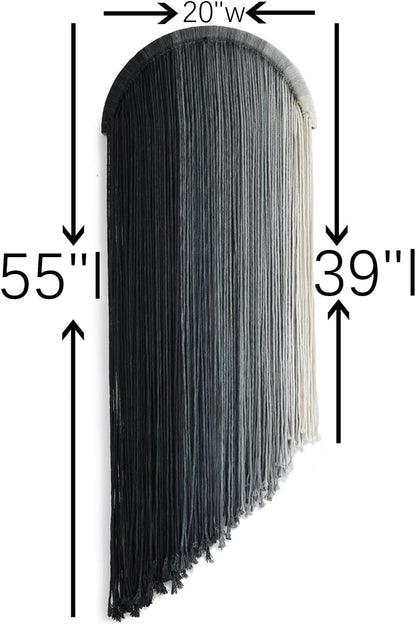 Macrame Wall Hanging Dip Dyed Macrame Decor for Living Room Bedroom Boho Decor 20"
