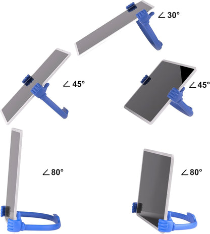 Honsky Thumbs Up Portable Monitor Stand, Universal Tablet Display Holder for Desktop and Desk, Cute Blue