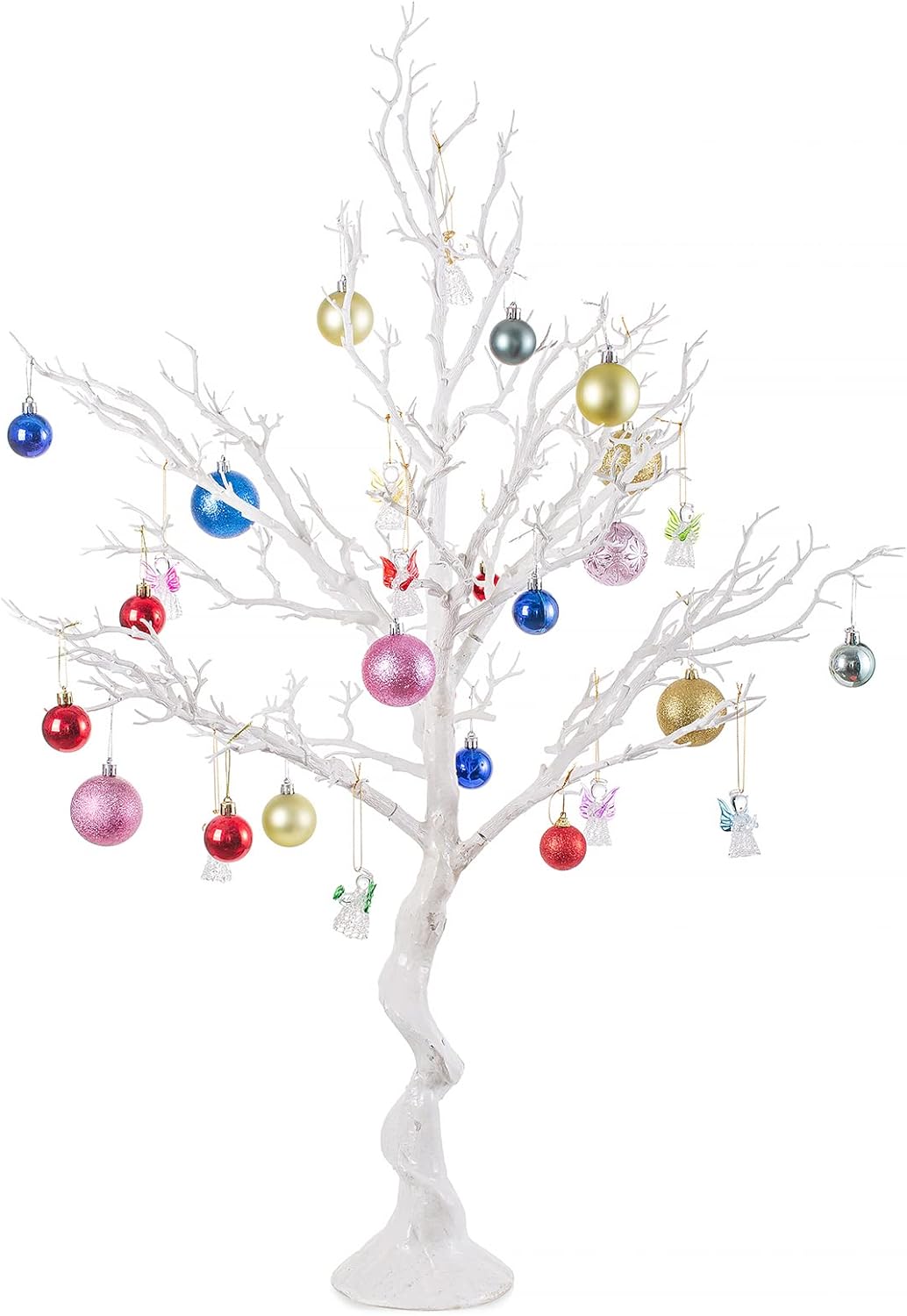 NUPTIO Artificial Christmas Tree Branch: 3.44 feet Tall White Manzanita Tree Halloween Centerpiece Wedding Centerpieces for Tables - Decorative Ornament Display Tree Branches for Weddings (1 Pc)